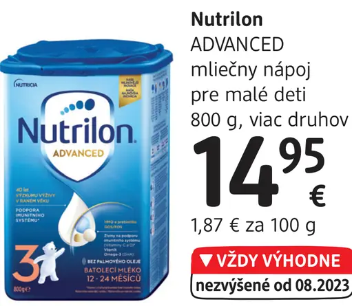 Nutrilon ADVANCED mliečny nápoj pre malé deti