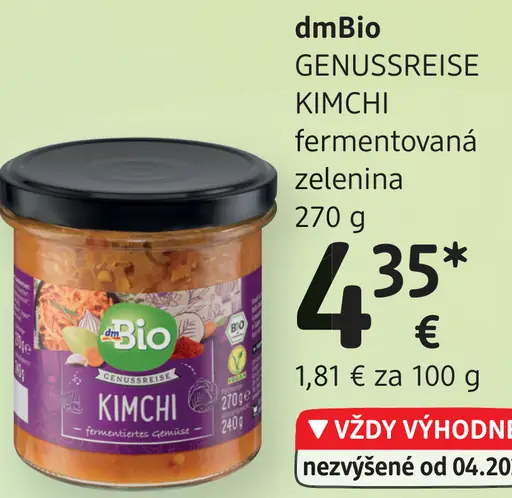 DmBio GENUSSREISE KIMCHI fermentovaná zelenina