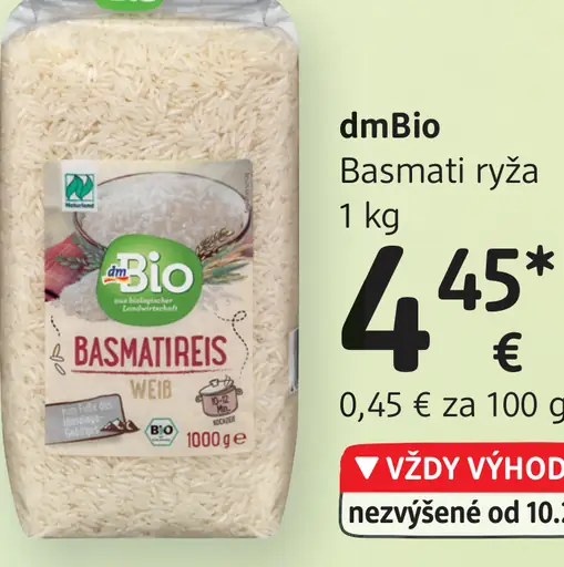 DmBio Basmati ryža