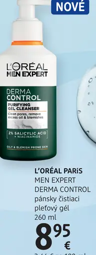 L'Oréal Paris Men Expert Derma Control pánsky čistiaci gél