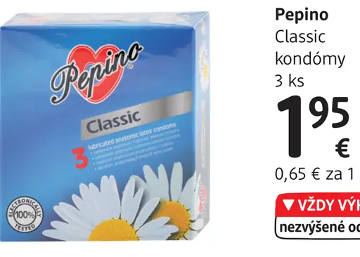 Pepino Classic kondómy