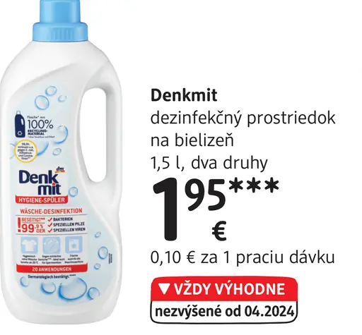 Denkmit dezinfekčný prostriedok na bielizeň