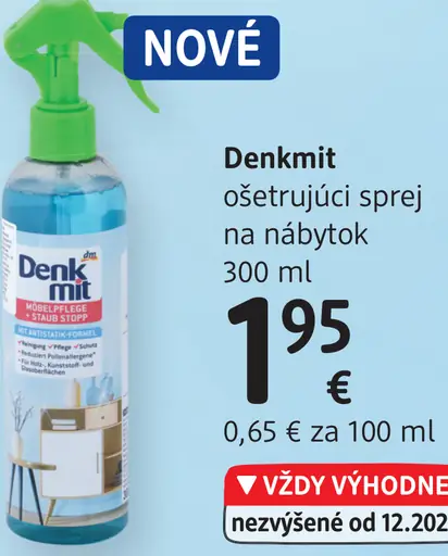 Denkmit ošetrujúci sprej na nábytok