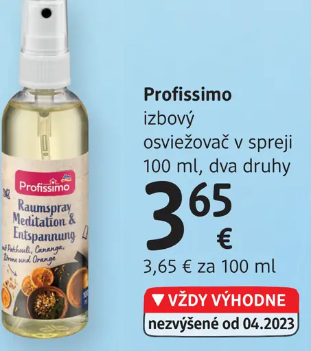 Profissimo izobý osviežovač v spreji