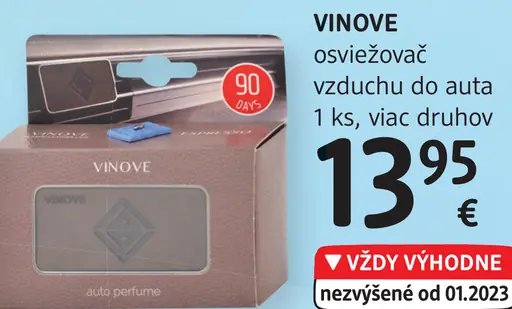 Vinove osviežovač vzduchu do auta