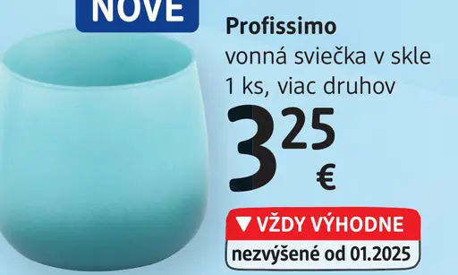 Profissimo vonná sviečka v skle