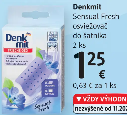 Denkmit Sensual Fresh osviežovač do šatníka