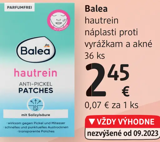 Balea Hautrein náplasti proti vyrážkam a akné