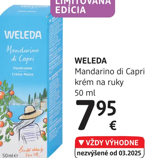 Weleda Mandarino di Capri krém na ruky