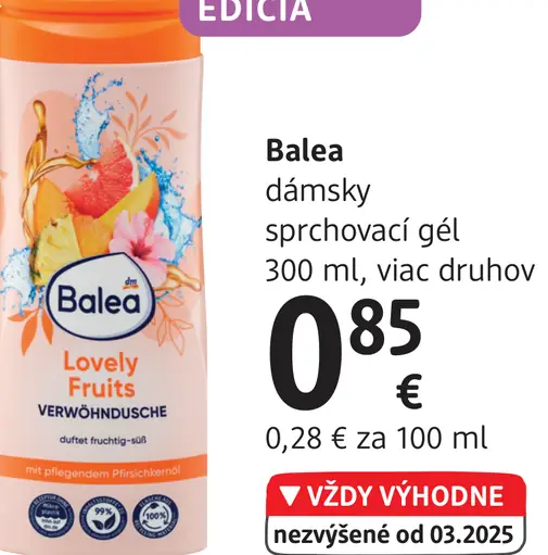 Balea dámsky sprchovací gél