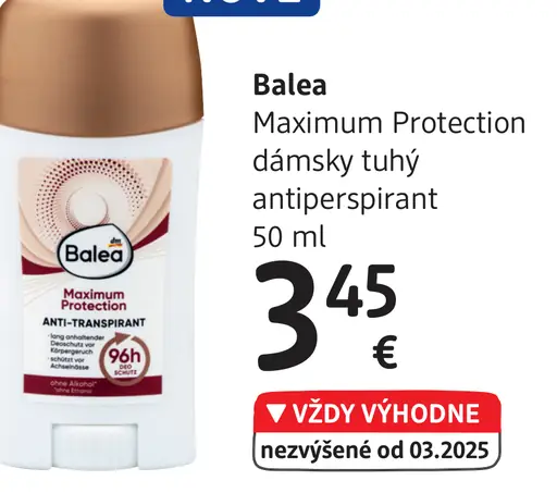 Balea Maximum Protection dámsky tuhý antiperspirant