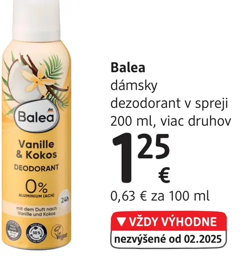 Balea dámsky dezodorant v spreji