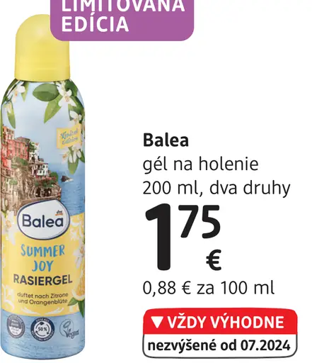 Balea gél na holenie