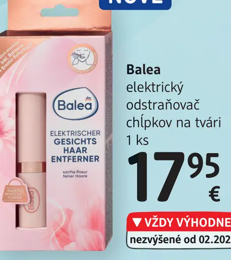 Balea elektrický odstraňovač chĺpkov na tvári