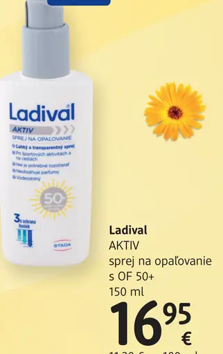 Ladival AKTIV sprej na opaľovanie