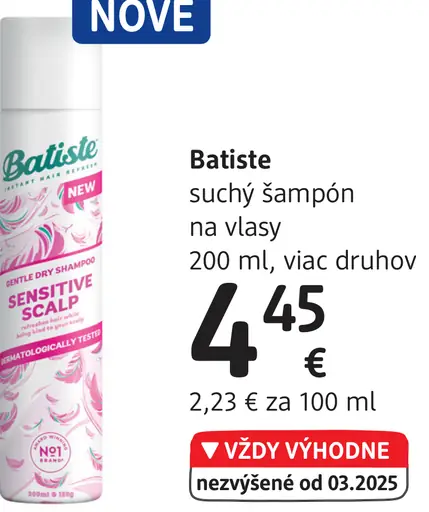 Batiste suchý šampón na vlasy