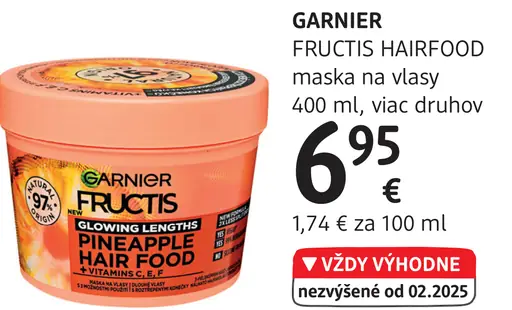 Garnier Fructis Hairfood maska na vlasy