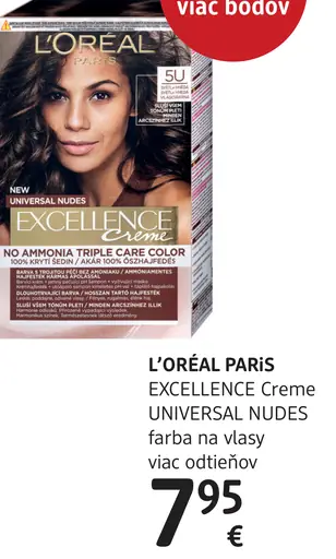 L'Oréal Paris Excellence Creme Universal Nudes permanentná farba na vlasy 4 U Hnedá