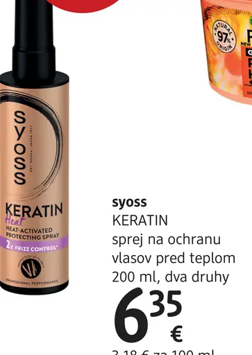 Syoss Keratin sprej na ochranu vlasov pred teplom