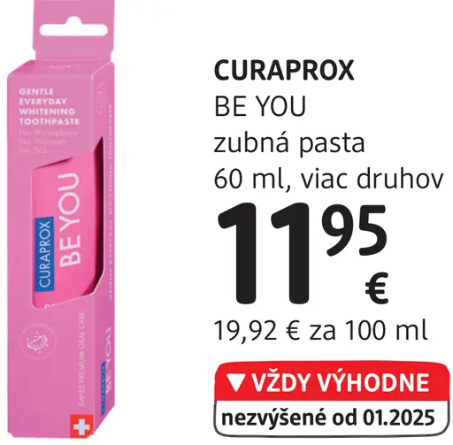 Curaprox BE YOU zubná pasta