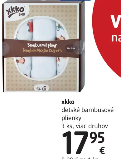 Xkko detské bambusové plienky
