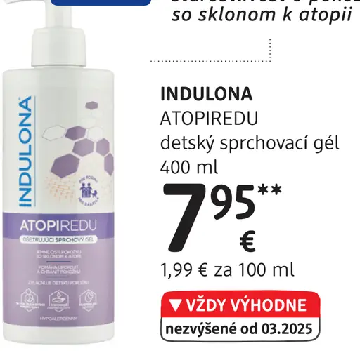 Indulona ATOPIREDU detský sprchovací gél