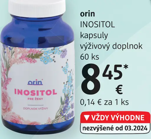 Orin Inositol kapsuly výživový doplnok