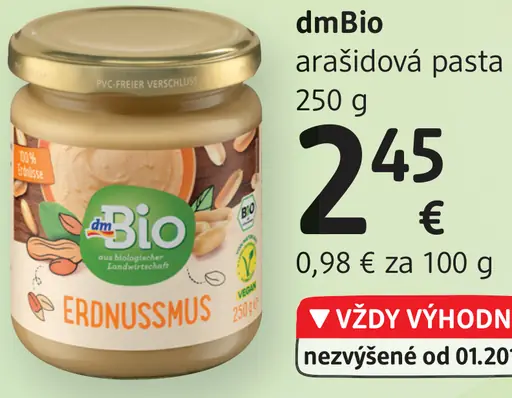 DmBio arašidová pasta