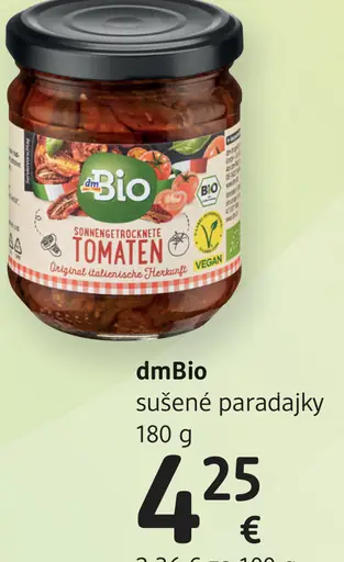 DmBio sušené paradajky