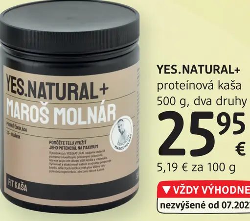 YES.NATURAL+ proteínová kaša