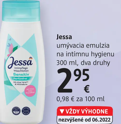 Jessa umývacia emulzia na intímnu hygienu