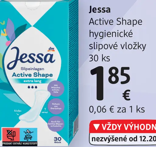 Jessa Active Shape hygienické slipové vložky