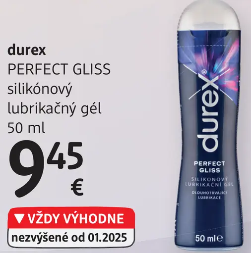 Durex Perfect Gliss silikónový lubrikačný gél