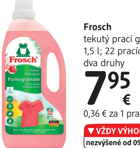 Frosch tekutý prací gél