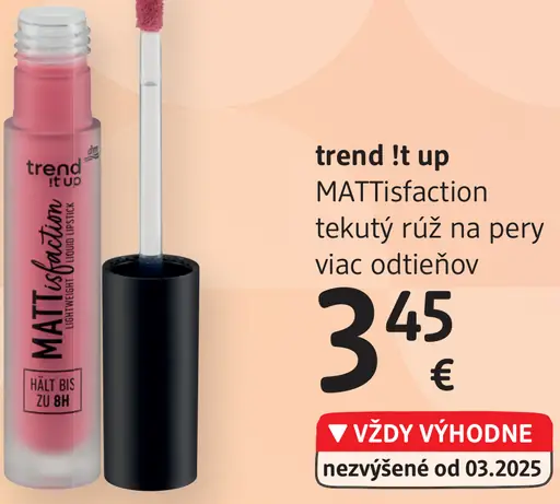 Trend It up MATtISfaction tekutý rúž na pery