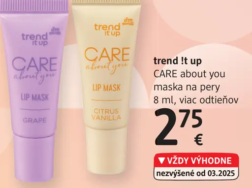 Trend It up CARE about you maska na pery