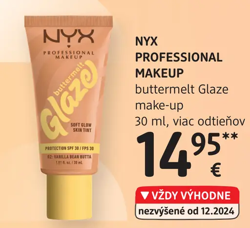 NYX PROFESSIONAL MAKEUP buttermelt Glaze make-up