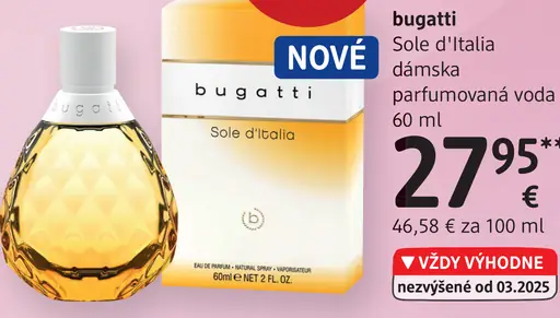 Bugatti Sole d'Italia dámska parfumovaná voda