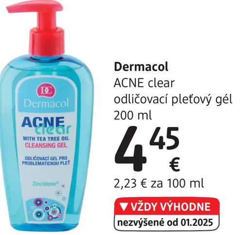 Dermacol Acne clear odličovací pleťový gél
