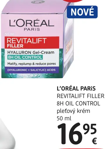 L'Oréal Paris Revitalift Filler 8H Oil Control pleťový krém