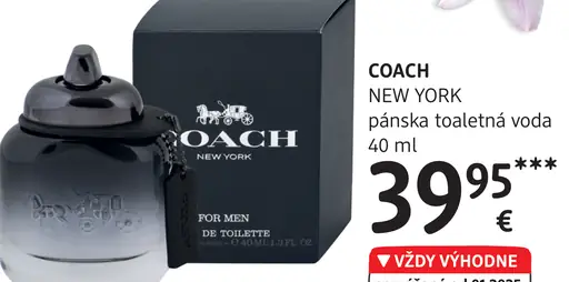 Coach New York pánska toaletná voda