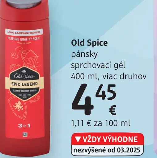 Old Spice pánsky sprchovací gél