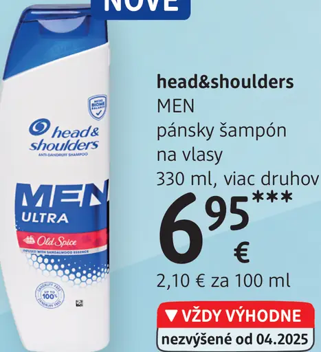 Head&Shoulders Men pánsky šampón na vlasy