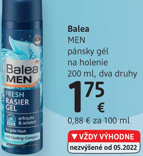 Balea Men pánsky gél na holenie