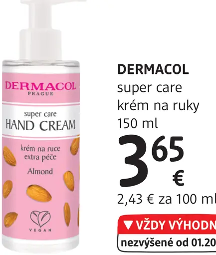 DERMACOL super care krém na ruky