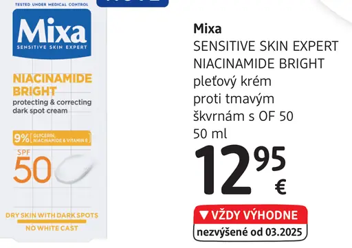 Mixa pleťový krém proti tmavým škvrnám