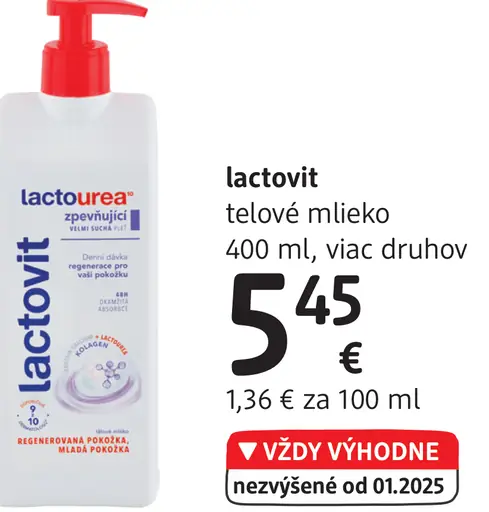 Lactovit Telové mlieko