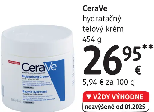 CeraVe hydratačný telový krém