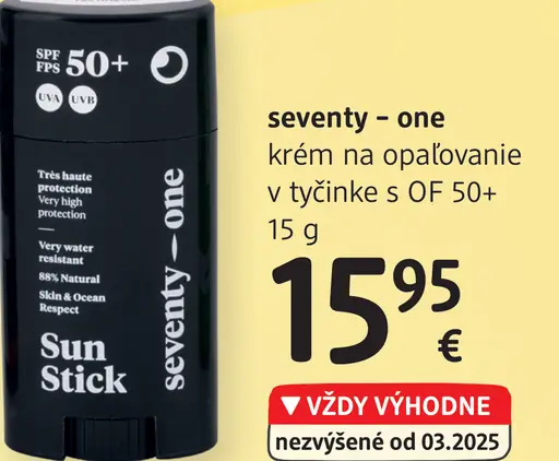 Seventy - one Sun Stick krém na opaľovanie
