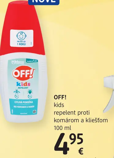 OFF! Kids repelent proti komárom a kliešťom
